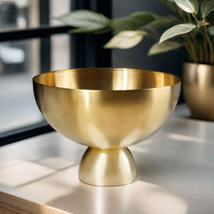 Bol à vin moderne en acier inoxydable doré, élégant, artisanal, décoratif, pour la maison et les événements de mariage, à bon prix - Product Image 1