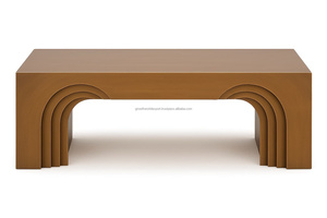 Modern Minimalist Wooden Bench Curved Design Solid Wood Coffee <b>Table</b> <b>Low</b> Seating Stool Living Room Furniture Newest 2026 - Product Image 5