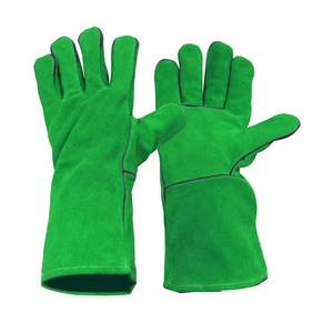 Guantes de Soldador de Cuero Vacuno de Primera Calidad, Resistentes al Fuego, Protección para Trabajo Pesado, Guantes para Asar a la Parrilla, Barbacoa y Horno - Product Image 4