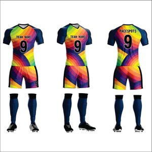 ชุดฟุตบอลโพลีเอสเตอร์ 100% ทนทาน ชุดยูนิฟอร์มฟุตบอลแบบกำหนดเองได้ |   ชุดฝึกซ้อมฟุตบอลแบบแห้งเร็ว ซับลิเมชั่น พิมพ์ลายเสื้อฟุตบอล - Product Image 5