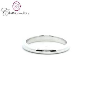 แหวนแต่งงานของผู้หญิง AU750มีเพชรธรรมชาติสีขาวโรสโกลด์คลาสสิกสำหรับวันครบรอบหมั้น - Product Image 3