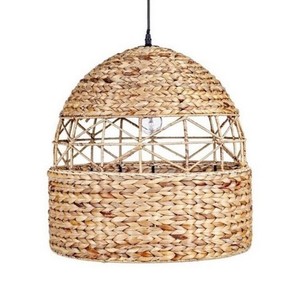 Natural Woven Water Hyacinth Lampshade for Home Patio Decor Lighting Pendant <b>Light</b> Lamp Cover Made in Vietnam - Product Image 1