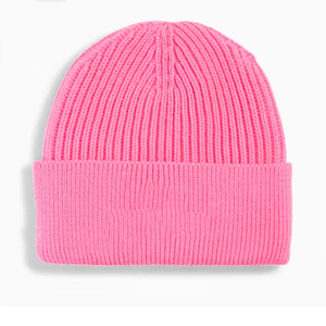 Bon vendeur avec le meilleur prix, design le plus récent, style unique avec impression de logo personnalisé, bonnets unisexes décontractés en tissu uni rose, fabriqués sur mesure - Product Image 1