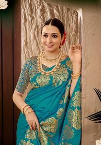 ผ้าไหมบานาราสีจากบอฮอลลีวูด ดีไซน์เนอร์ออกแบบ พร้อมลายกุหลาบสวยงามที่ถักทออย่างประณีต สำหรับชุดแต่งงาน ราคาขายส่ง - Product Image 5