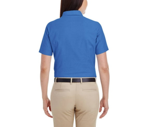 Blusa de Mujer al por Mayor 2027 OEM/ODM con Logotipo Personalizado, Transpirable, Corte Regular, con Botones, Estilo Casual, Manga Corta - Product Image 3