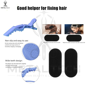 Complete Hair Extension Application Kit with Extension Plier, Wire Loop <b>Tool</b>, Hook Needle, Sectioning Clips, Finger Guard & Care - Product Image 5