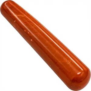 Bâtonnet Yoni sculpté en Jaspe Rouge Naturel 11cm, Pierre précieuse polie et lisse, Outil de bien-être pour exercices de Kegel du plancher pelvien, Vente en gros pour femmes - Product Image 2