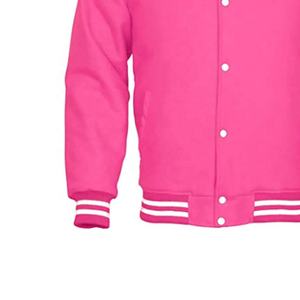 Veste universitaire de baseball personnalisée nouveauté pour hommes en cuir de base-ball lettre pour hommes100 % laine veste universitaire lettre pour hommes bombe personnalisée - Product Image 3