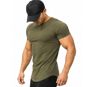 T-shirt de sport pour homme, durable, extensible, respirant, séchage rapide, vêtements de sport pour l'entraînement, logo personnalisé, fournisseur de vêtements de sport sur mesure - Product Image 2
