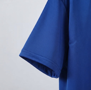 Camiseta de Manga Corta para Hombre, Cuello Redondo, Azul, 100% Poliéster, Secado Rápido, Corte Regular, Color Sólido, Tejido de Punto - Product Image 4