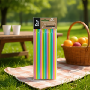 Cannucce Biodegradabili Eco Maxx 20 Cm Diametro 6 Mm 25 Unità Materiale PLA Colorato - Product Image 3