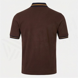 เสื้อโปโลผู้ชายแขนสั้นลำลอง คอปกติดแถบลายทางตัดสี ผ้าฝ้าย พลัสไซส์ พิมพ์ลาย เสื้อผ้ากีฬา - Product Image 2