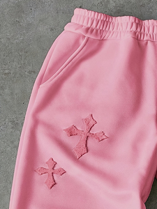 Pantalones de chándal para hombre con diseño de logotipo personalizado, corte holgado, estilo flare, rectos, con rayas, de pierna ancha - Product Image 3