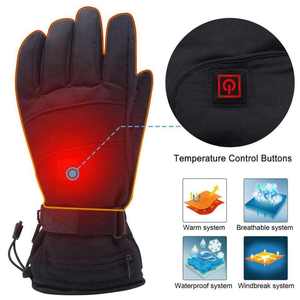 Guantes calefactables para hombre y mujer, resistentes al viento, con pantalla táctil, para esquí, ciclismo, senderismo, skateboarding, snowboard, motos de nieve y aventuras. - Product Image 6