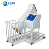 Machine d'essai de chute par roulement sur tambour IEC 60068-2 pour produits électroniques, testeur de chute à tambour unique