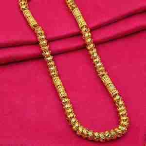 Collares de Cadena Holo Chapados en Oro Micro de 14K, 18K, 24K al por Mayor, Cadena Estilo Holo, Diseño de Cadena Moderno, Joyería de Cadena para Hombre de Latón. - Product Image 1