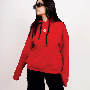 เสื้อฮู้ดดี้โอเวอร์ไซส์สั่งทำขายส่ง ผ้าฝ้ายฟลีซ สำหรับผู้หญิง สไตล์ลำลอง สตรีทแวร์ รับทำโลโก้ตามสั่ง OEM ODM แบรนด์ส่วนตัว สหรัฐอเมริกา - Product Image 4