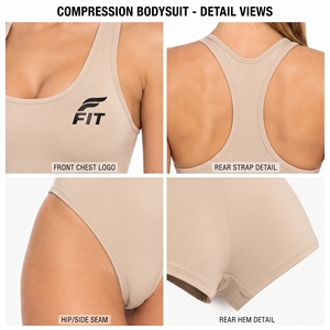 Traje de Baño de Compresión para Mujer con Logo Personalizado, Espalda Cruzada, de Una Pieza, Transpirable, Elástico, Ropa Interior Deportiva, Capa Base - Product Image 6