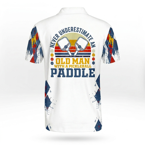 T-shirt de sport d'été unisexe à manches courtes pour pickleball, imprimé par sublimation personnalisée, séchage rapide, avec col - Product Image 3