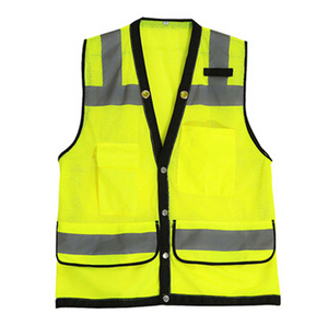 <b>High</b> Quality Custom Printing New Design Lightweight Washable Polyester Hi <b>Visibility</b> Rip-Stop Quick Dry Safety Vest Wholesale - Product Image 5