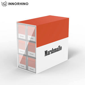 ชั้นวางสินค้าเคาน์เตอร์อะคริลิคทนต่อนํ้าผลไม้,ชั้นวางเคสลิ้นชักแบบกำหนดเอง OEM ขาตั้ง INNORHINO 6ช่อง - Product Image 6