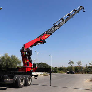 37.5 טון בנייה הידראולי מפרק משאית טלסקופית בום רכוב עם לתפוס מנוף דלי למכירה - Product Image 4