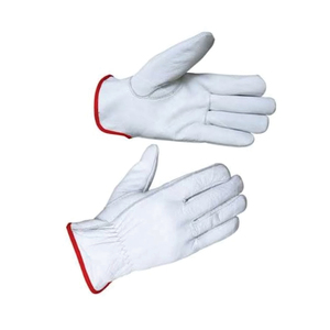 HOLY SIGNS INTERNATIONAL EN420 Certified HSI-0018 Leather Driver Safety Gloves Elastic Wristlet <b>Fire</b> Proof Anti-Impact (Level 1) - Product Image 4
