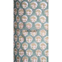 ART&ART Couverture rectangulaire à enroulement, faite main, écologique, à motifs géométriques, imprimée numériquement, 100% coton, avec logo personnalisé, à ouverture supérieure