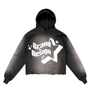 Ensembles de sweats à capuche et shorts pour hommes, très demandés, avec logo personnalisé imprimé, effet délavé à l'acide, pour vêtements d'extérieur, tenues décontractées et tenues d'été - Product Image 2