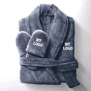 Peignoir en flanelle pour homme, longue robe de bain d'hiver, vêtements d'intérieur - Product Image 4