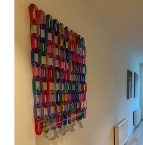 Large Size Colorful Transparent Resin Chain Links for Wall Hanging Decor DIY Projects <b>Room</b> <b>Divider</b> and <b>Curtain</b> Accessories - Product Image 1