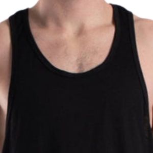 Camiseta Deportiva sin Mangas para Hombre, Estilo Racerback, Suave y Elástica, Cómoda para Gimnasio y Fitness, Proveedor OEM ODM - Product Image 3