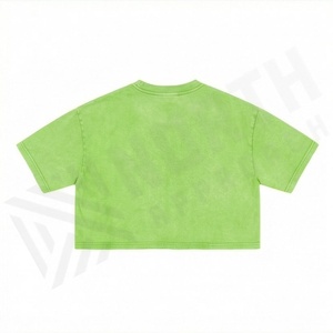 เสื้อครอปท็อปผ้าฝ้ายสีตามสั่งสำหรับผู้หญิง สไตล์ Y2K เสื้อยืดเปล่าสุดหรู เสื้อผ้าสตรีทแวร์ ฟิตเนส ออกกำลังกาย เสื้อผ้าแอคทีฟแวร์ - Product Image 2