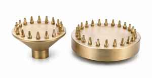 Wall <b>Mount</b> Outdoor Stainless Steel Diamond Cluster Fountain <b>Spray</b> Nozzle Natural Finish Garden Landscape Water Feature Component - Product Image 2