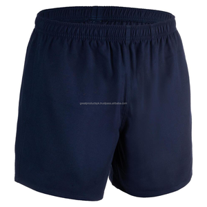 Personalizado 100% algodón verano gimnasio pantalones cortos de alta calidad negro elástico cordón cintura patrón sólido bolsillos decorativos tela de malla - Product Image 6