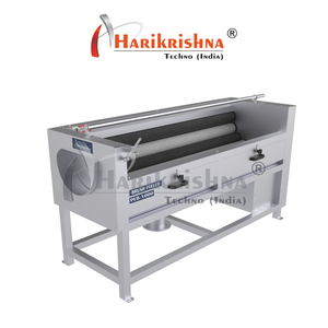 Machine commerciale industrielle de lavage et d'épluchage à brosses pour pommes de terre, manioc, gingembre et carottes - Product Image 2