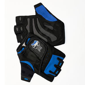 Gants de musculation professionnels bleus et noirs avec rembourrage amélioré de la paume |   Poignée antidérapante de qualité supérieure pour un équipement de musculation ultime - Product Image 6