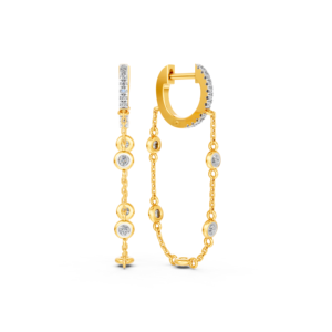 Boucles d'oreilles en or massif 14K 9K 10K 18K avec diamants de laboratoire certifiés IGI, fabricant de bijoux fins éthiques RJC ODM OEM, vente en gros EA501912 - Product Image 4