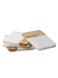 Unique Design Resin & Wood New Design Customized Square Top Quality River <b>Coaster</b> Customize Epoxy Resin <b>Slate</b> <b>Coasters</b> - Product Image 3