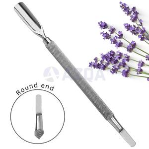 Pousse-cuticules double extrémité en acier inoxydable de haute qualité, éliminateur de callosités, outil professionnel jetable pour ongles, fournisseur en gros - Product Image 4