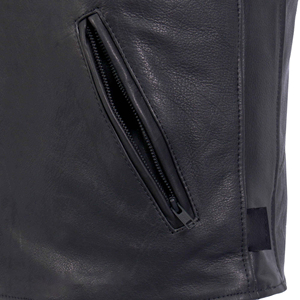 Gilet en cuir décontracté haut de gamme pour l'hiver, style motard, sans manches, avec motif, pour les collections de mode masculine et les acheteurs en gros - Product Image 4