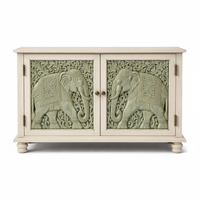 Armoire de rangement moderne en bois massif à motif éléphant, très demandée, pour salon, chambre, bar à domicile, disponible au prix d'usine