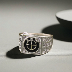 Everyday Wear for Pattern Fine <b>Ring</b> for <b>Men</b> Elegant <b>Silver</b> Metal Design - Product Image 1