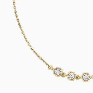 Collar Moderno con Colgante Geométrico de Diamantes |   Joyería Minimalista para Mujer |   Diseño de Moda en Tendencia 2026 - Product Image 3