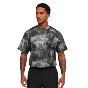 T-shirt de sport ample et respirant pour homme, idéal pour l'entraînement et la performance athlétique, gris fumé - Product Image 2