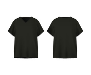 Camiseta Lisa Casual para Hombre, Negra, 100% Algodón Jersey, Cuello Redondo, Manga Corta, Personalizable con Logotipo, Alta Calidad - Product Image 3