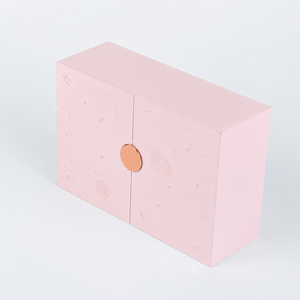 Customizable Eco-Friendly Valentine's Day Gift Rigid Packaging <b>Box</b> Gold Hot Stamping Recyclable Art Magnetic Flip Design Two <b>Box</b> - Product Image 3