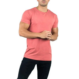 Camiseta de hombre de última moda, lisa, informal, de alta calidad, para verano, 100% algodón teñido, tejida, para la temporada y el gimnasio, para hombres y niños. - Product Image 3