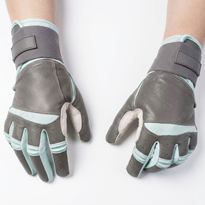 Gants de frappe de baseball en cuir véritable souple avec panneaux de protection renforcés pour les doigts et approvisionnement en gros pour les magasins d'équipements sportifs - Product Image 4