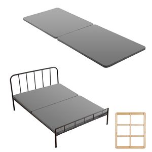 Base letto a castello full size di facile montaggio con doghe da 1,5 pollici, supporto materasso in legno in tessuto Oxford 200D per letti full size - Product Image 1